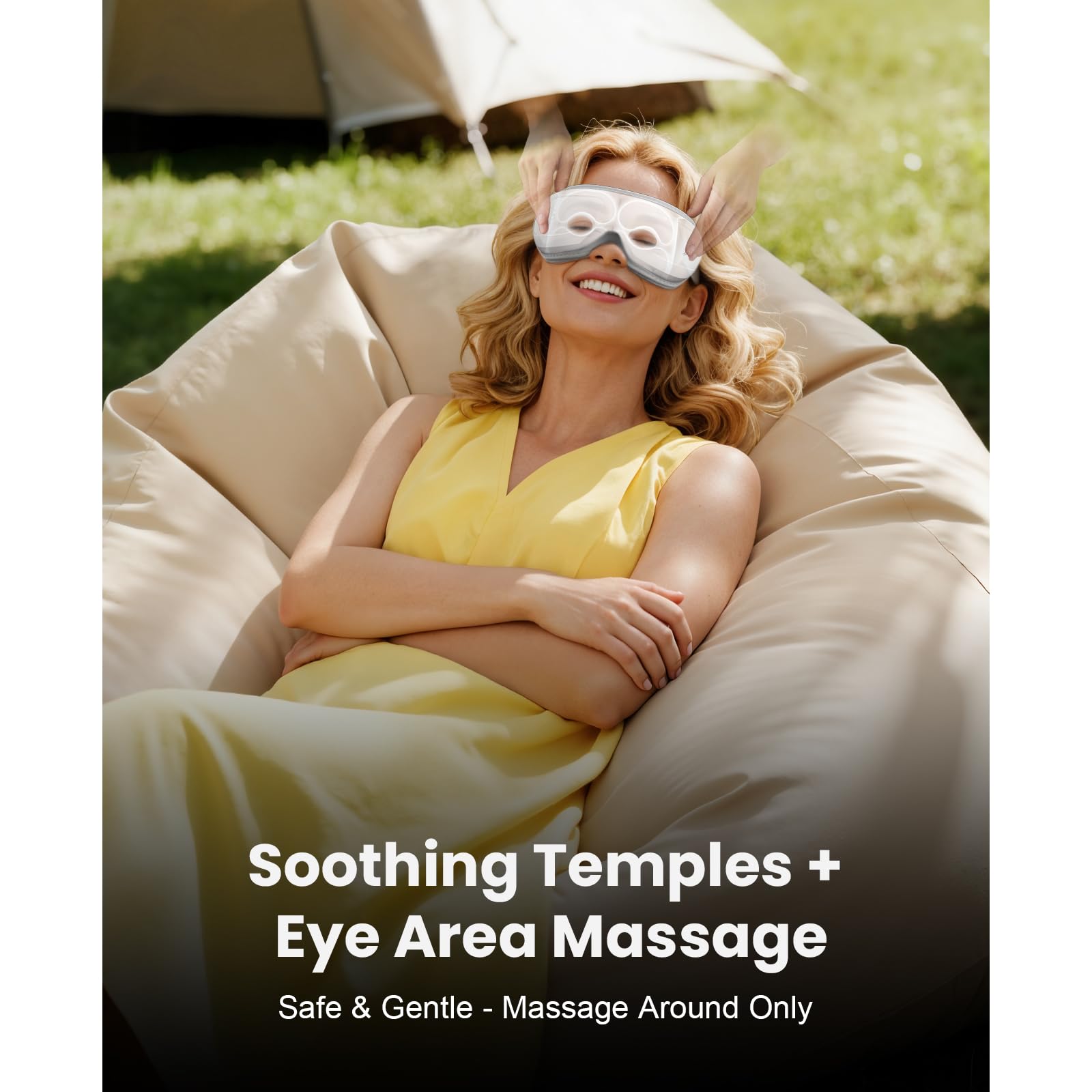 BOB AND BRAD masseur-yeux thermotherapie, chaleur constante pour soulager les yeux.