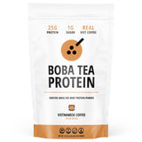 Boba Tea Protein Café Vietnamien – emballage du produit, pratique pour le mélange.