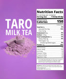 Ingrédients réels du Boba Tea Protein Taro Milk visibles dans le mélange