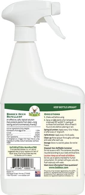 Ensemble de deux sprays Bobbex, protection pratique pour grands jardins.