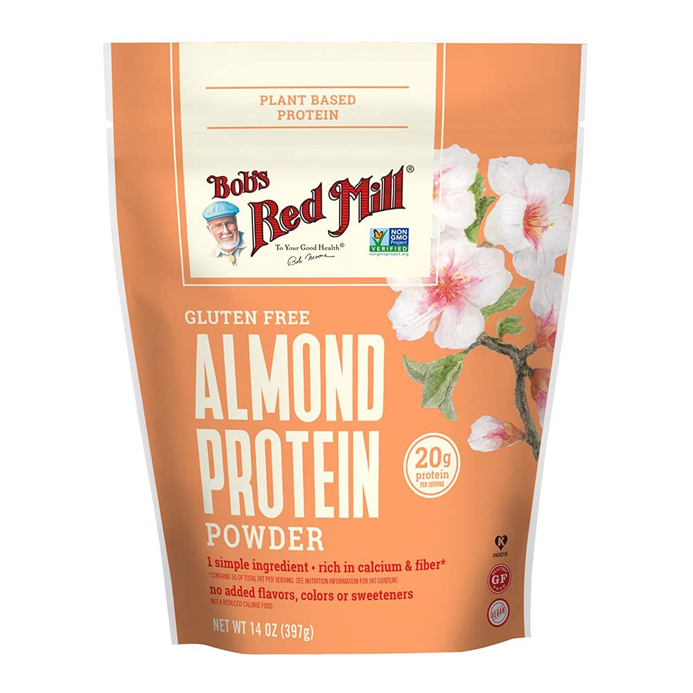 Bob's Red Mill Poudre protéinée d'amandes sans gluten prête pour les smoothies, enrichissant l'apport protéines