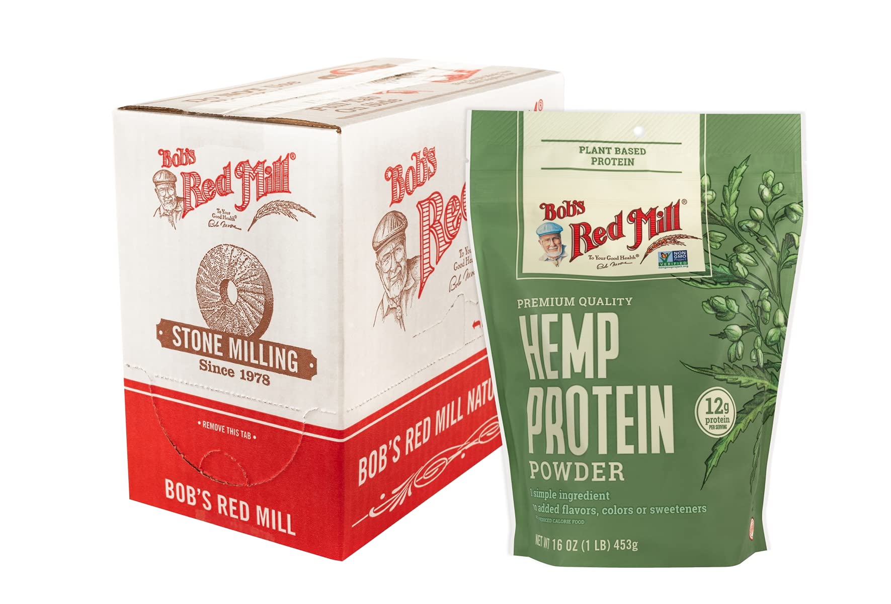 Bob's Red Mill protéine de chanvre en poudre dans un smoothie onctueux