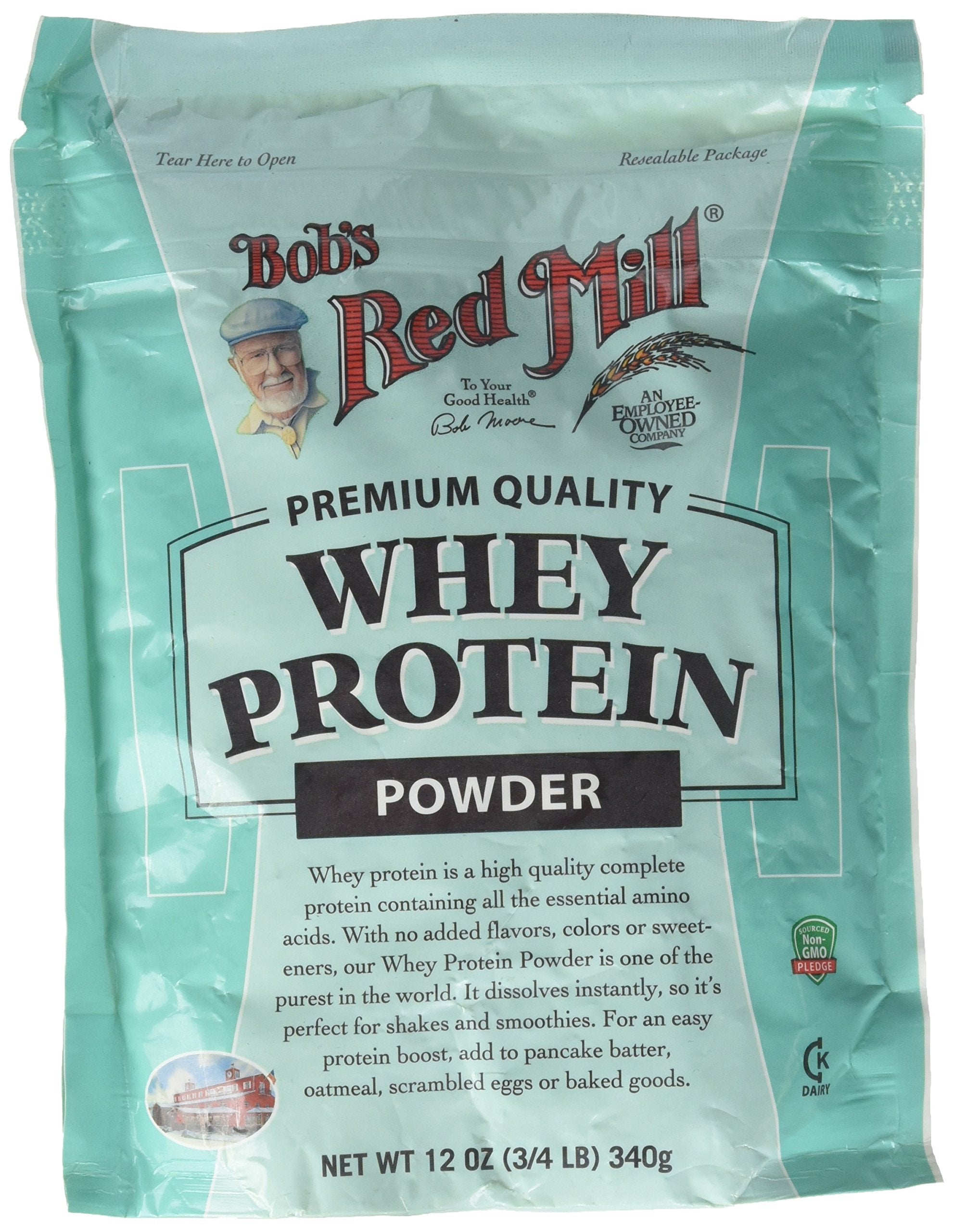 Bob's Red Mill poudre whey protéine prête à être mélangée rapidement dans votre shaker.