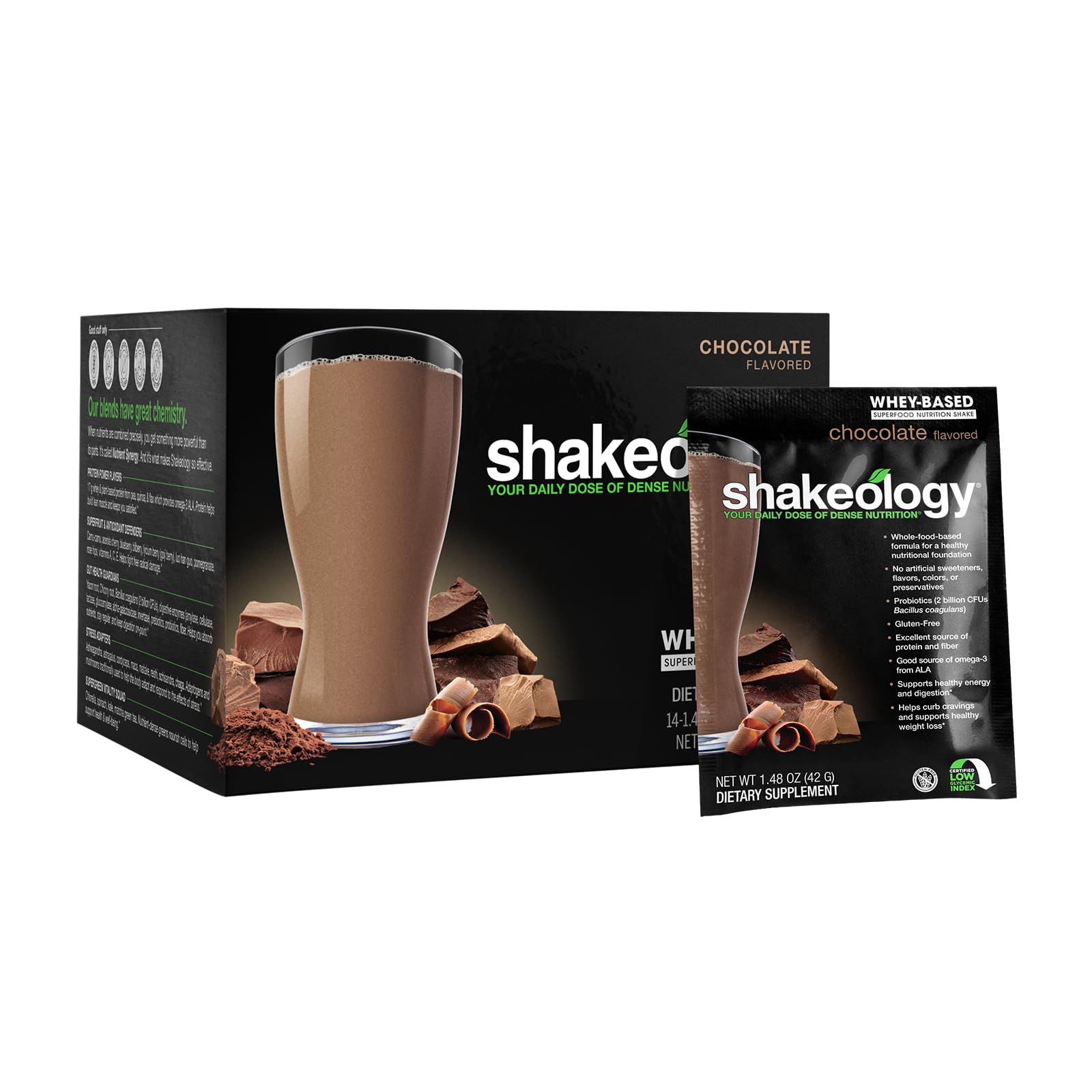 BODi Shakeology poche individuelle prête à emporter pour déplacements quotidiens.