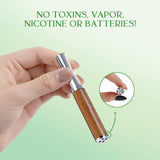 Inhalateur avec coeur coton menthe-poivrée, arôme rafraîchissant et stimulant.