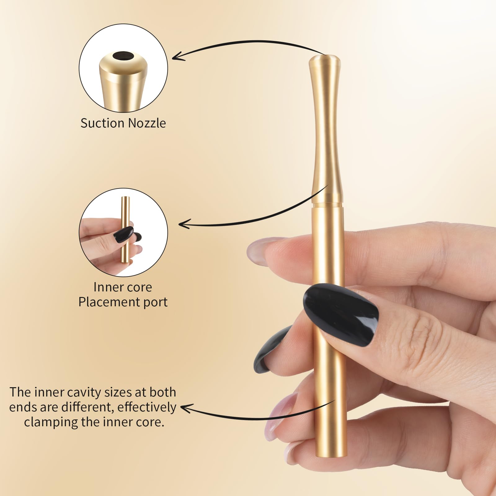 Boderi Quit Inhaler portable, se glisse facilement dans une poche pour voyage.