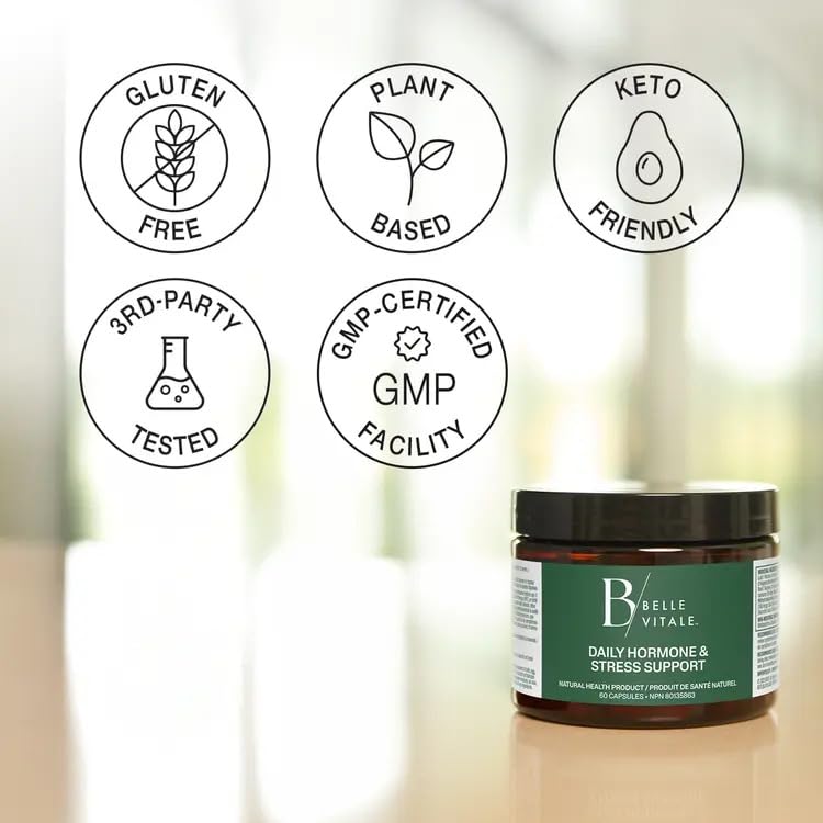 BODi Belle Vitale: tableau-nutriments indiquant énergie et métabolisme.