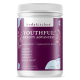 Body Kitchen Beaute Jeunesse Avancee, poudre collagene; soutien potentiel a l'elasticite de la peau.