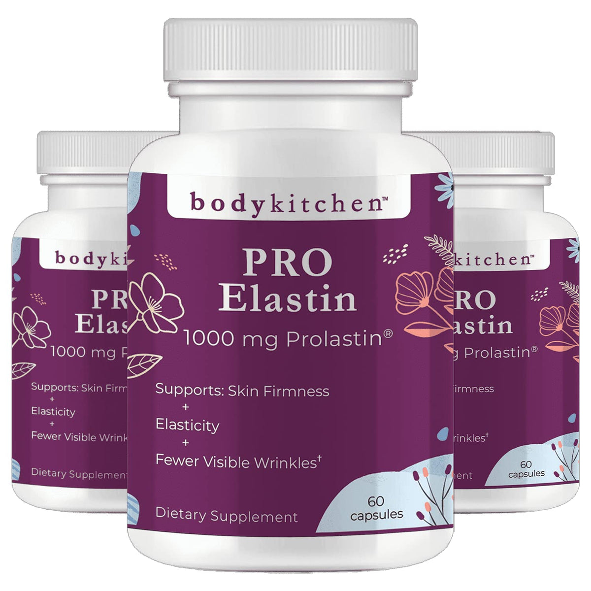 Body Kitchen Pro-Elastin: bouteille prête pour soutenir l'élasticité de la peau.