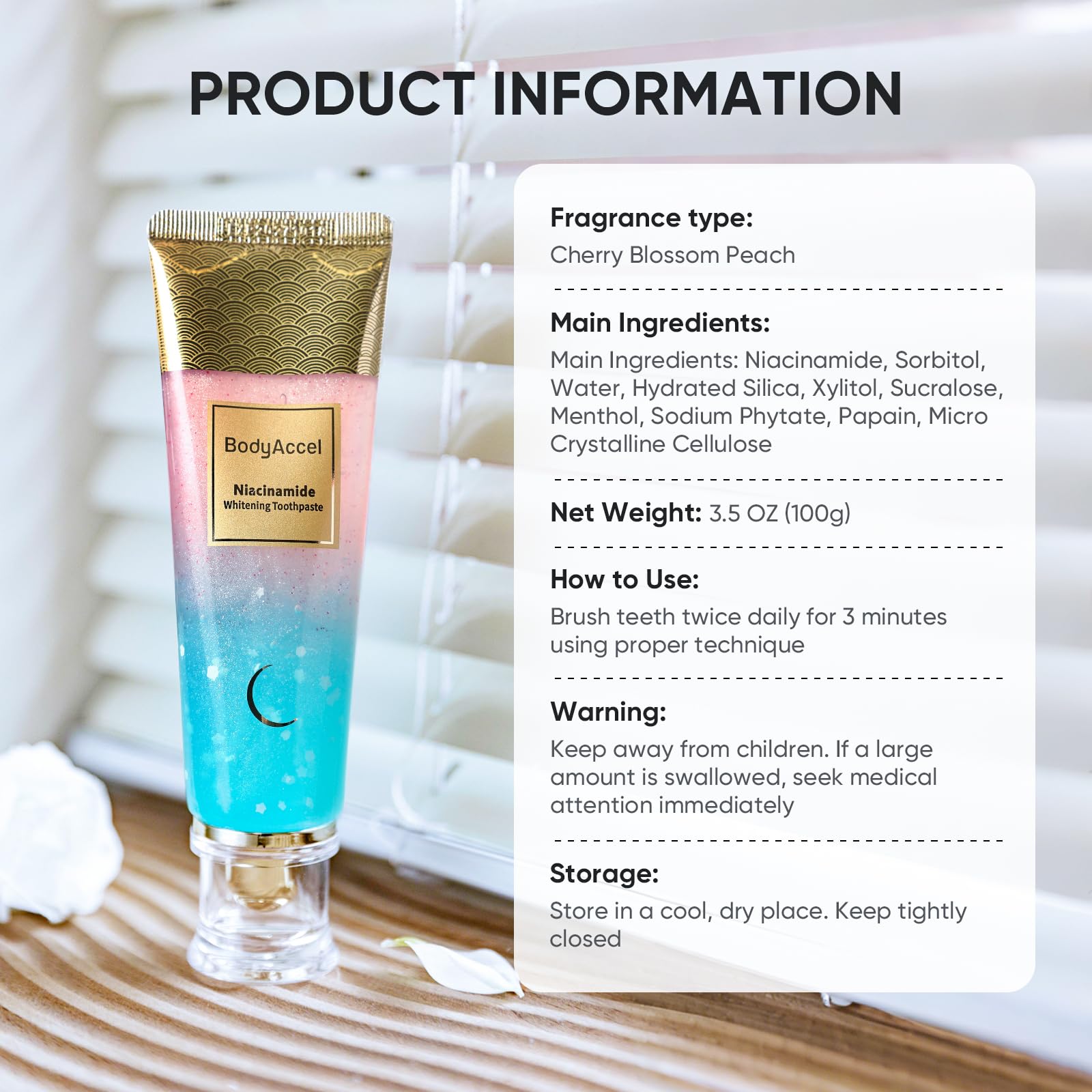 BodyAccel dentifrice formule-sans-flor: utilisation adaptée sans fluor