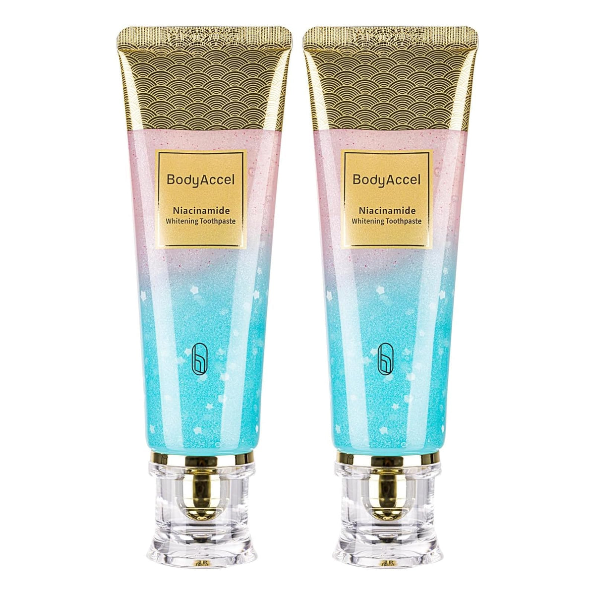BodyAccel dentifrice Niacinamide – paquet duo pratique pour l'utilisation familiale