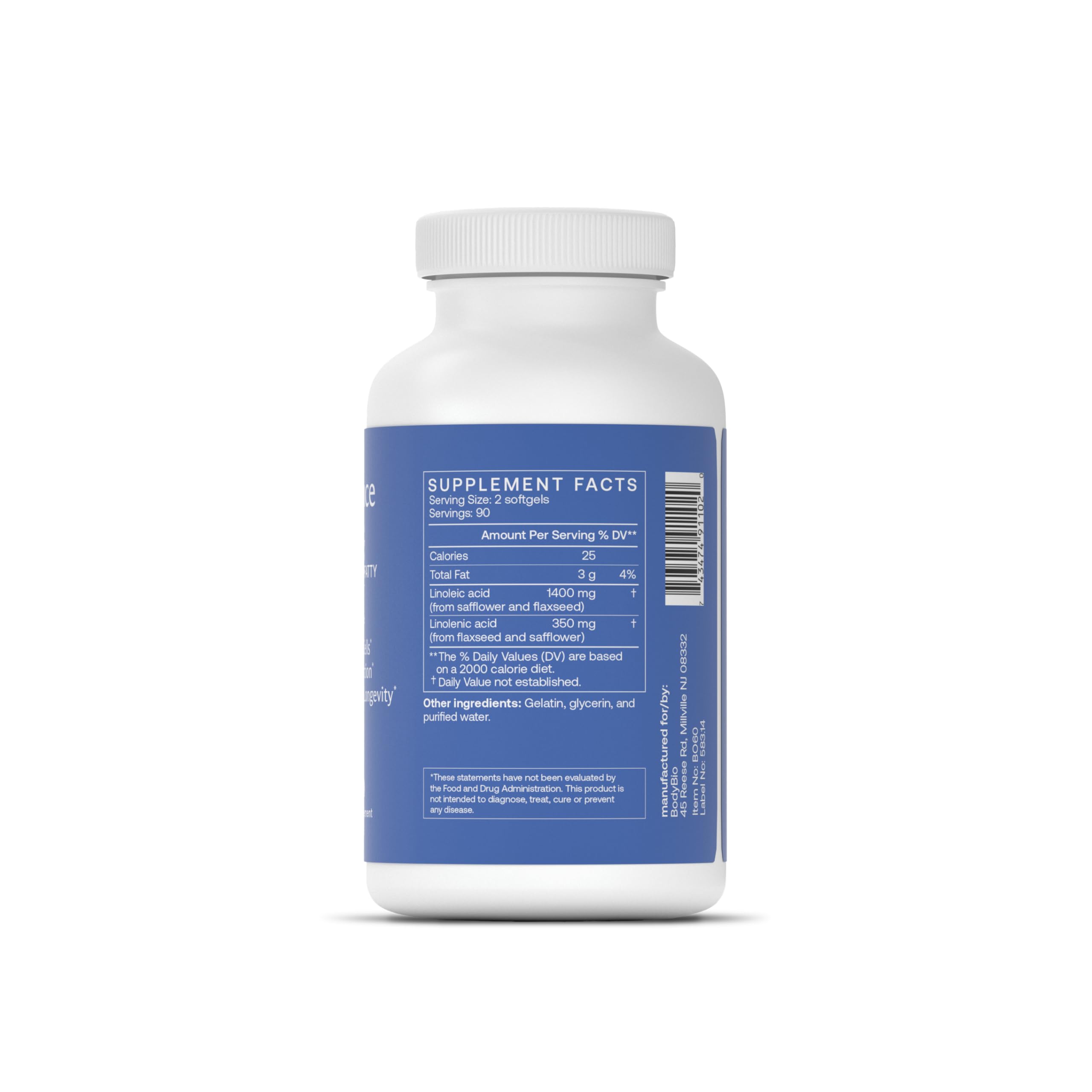 BodyBio Balance Oil, goutteur, dosage précis pour routine quotidienne.