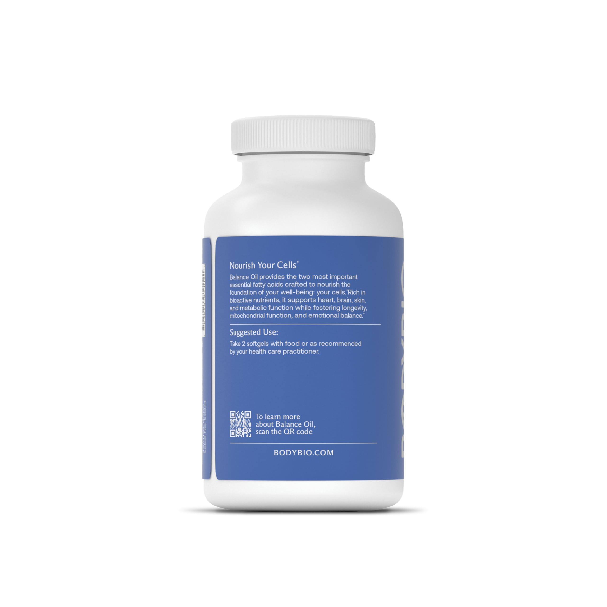 BodyBio Balance Oil, graines de lin, source d'acides gras essentiels.