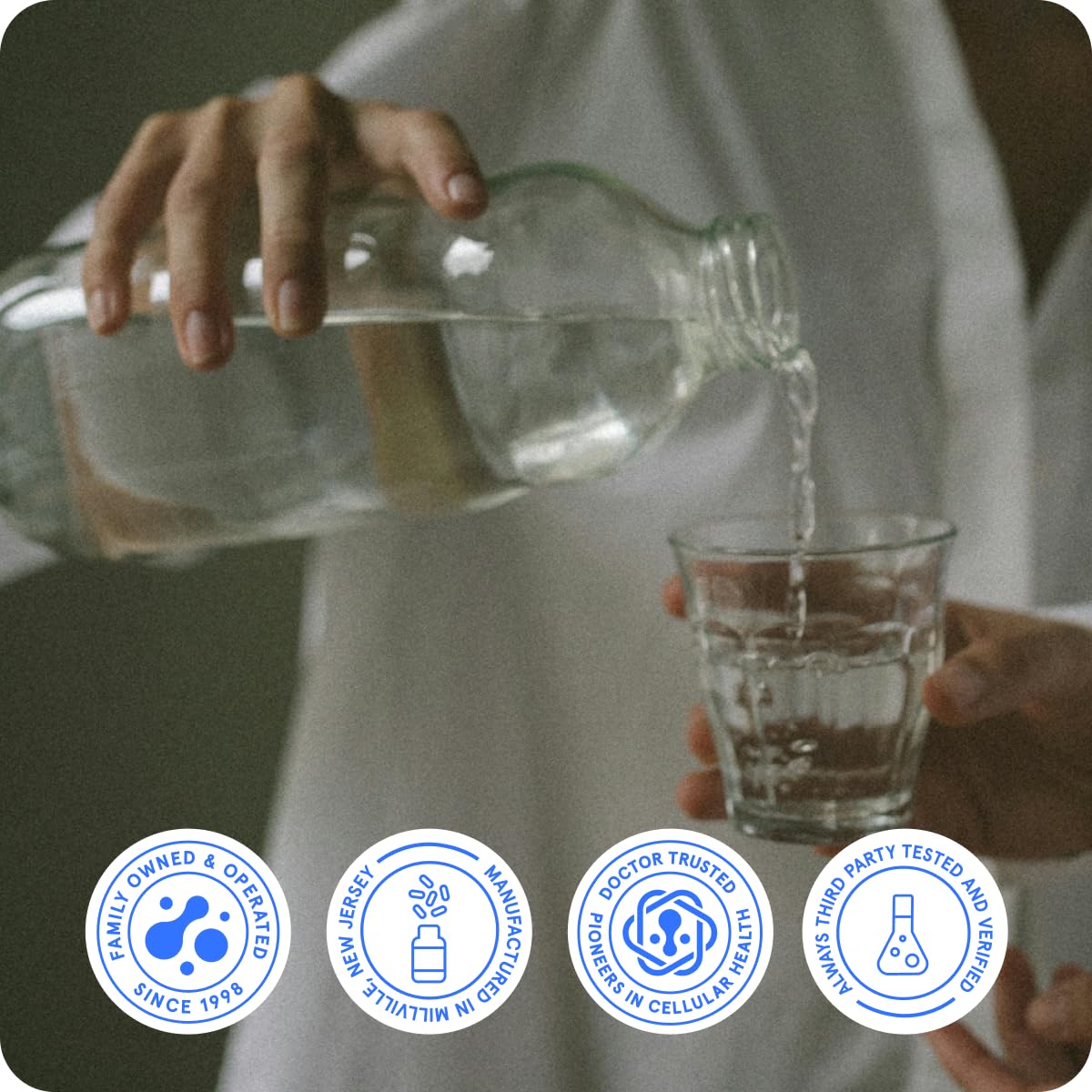 BodyBio Glutathion liposomale - laboratoire et contrôle de qualité visibles