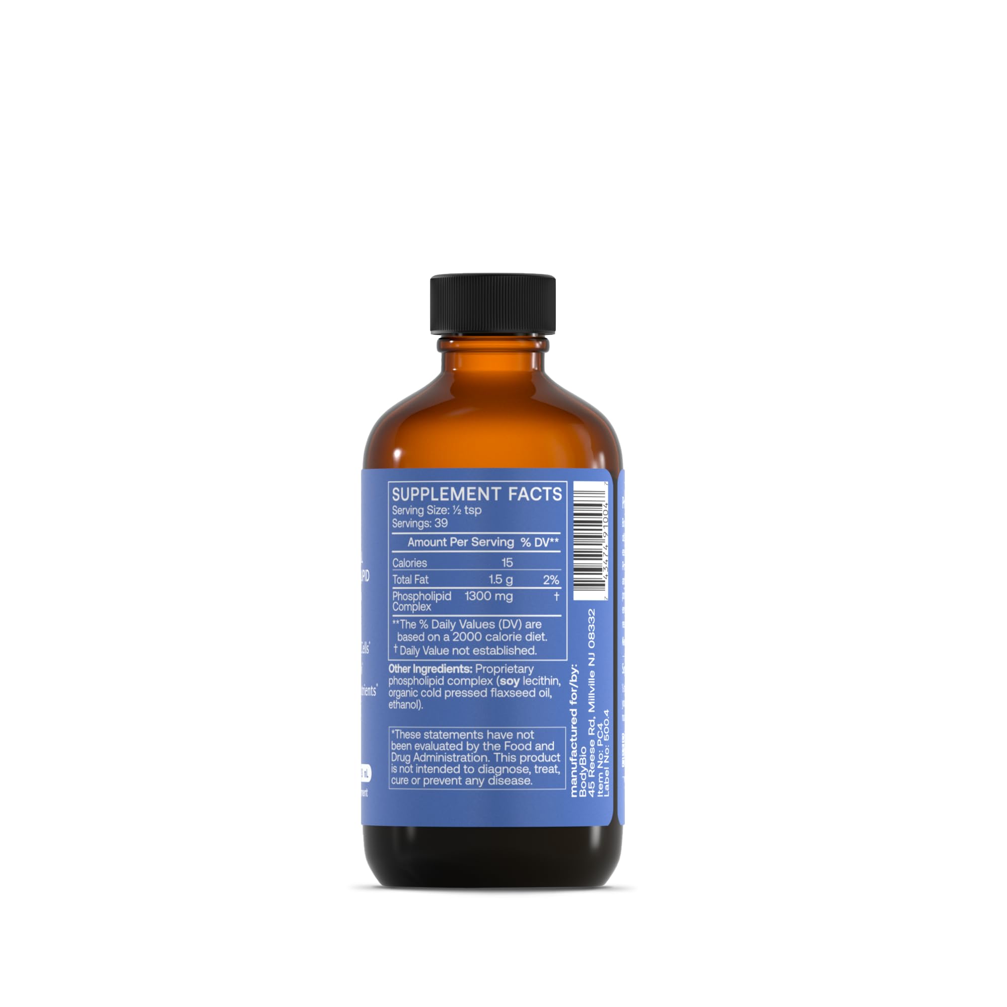 BodyBio PC, capsules détaillées, soutien potentiel à la concentration et à l’énergie