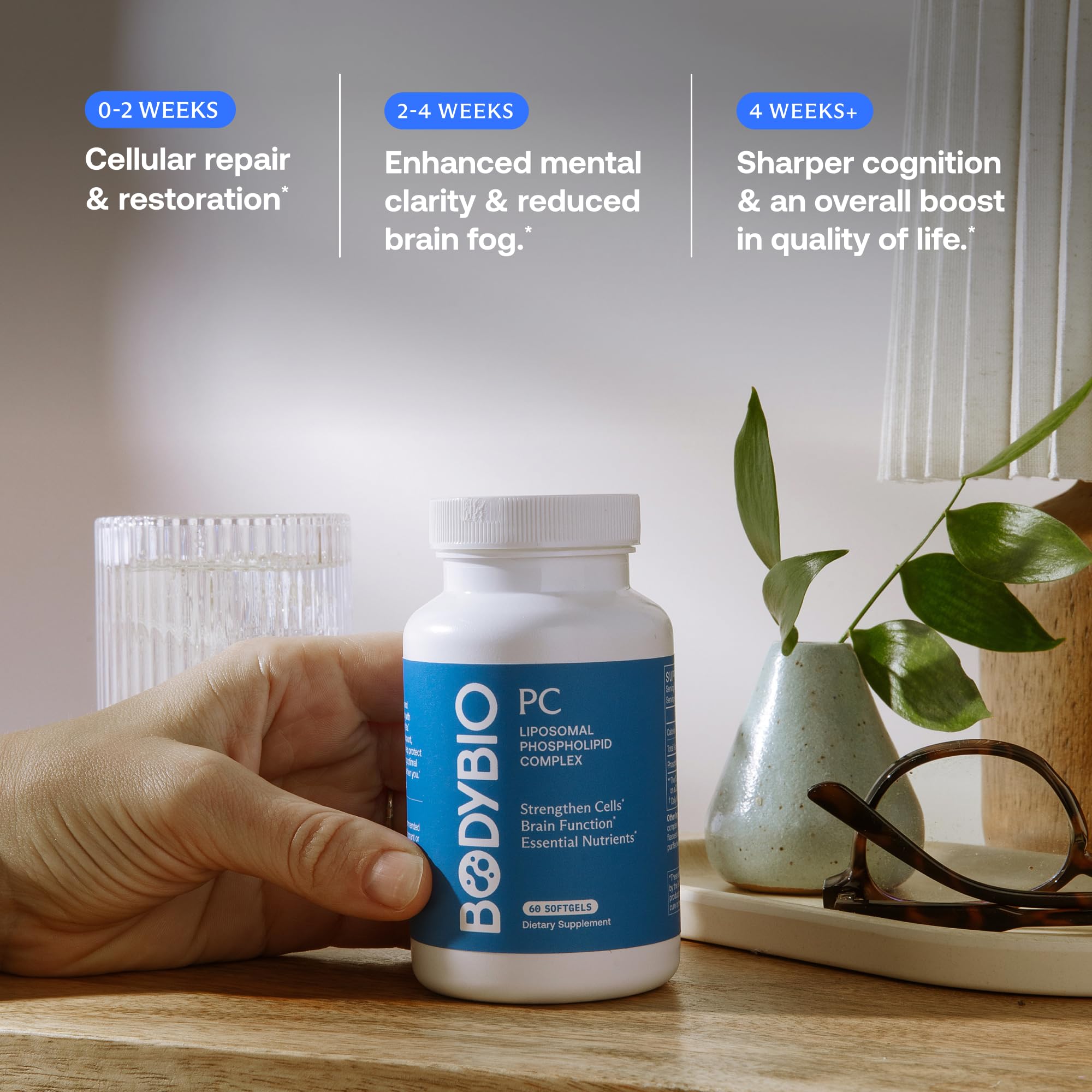 BodyBio PC, dosage quotidien: routine simple pour énergie et humeur.