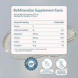 BodyBio ReMineralize – profil riche en minéraux ioniques pour une hydratation durable.