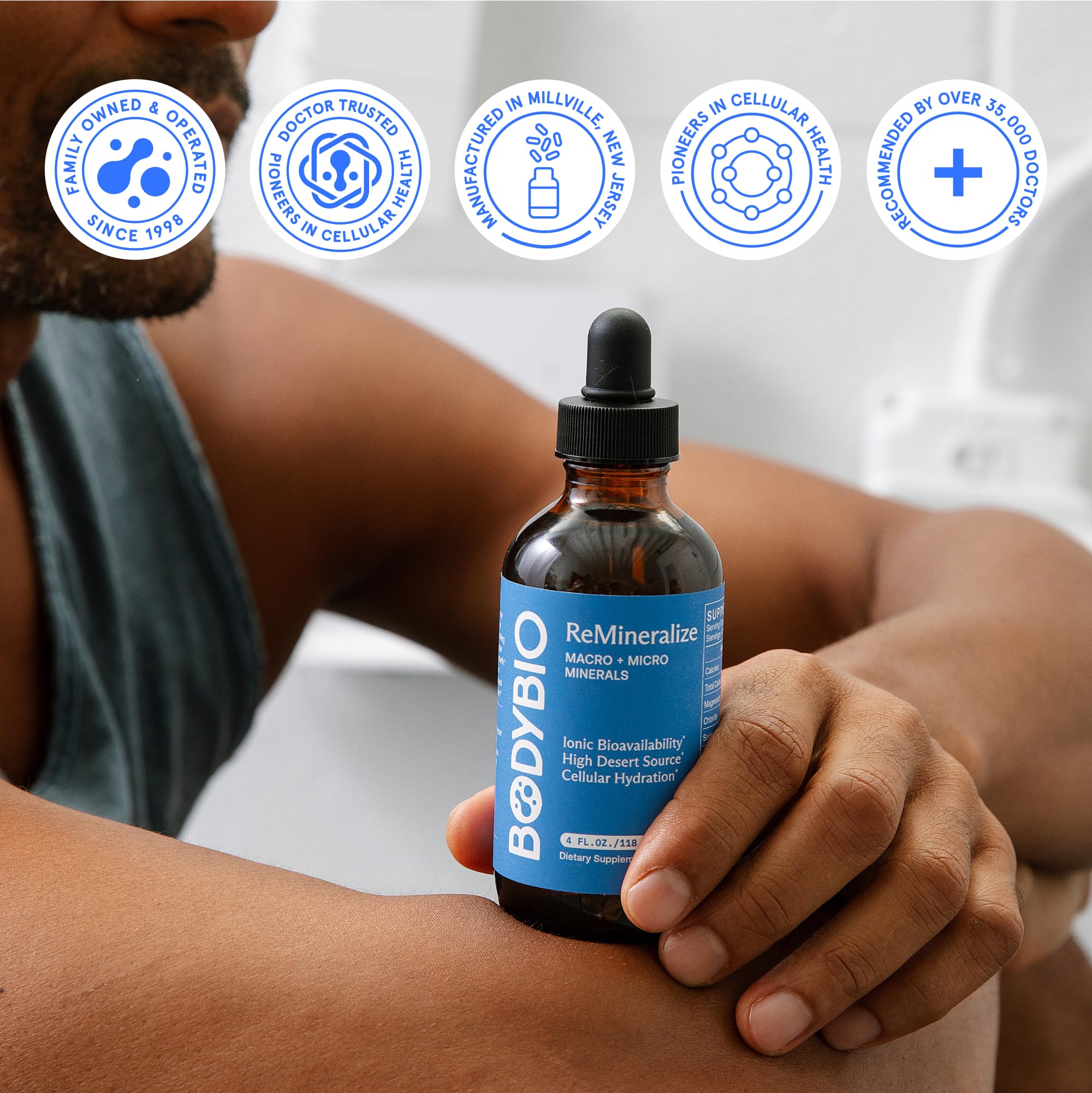 BodyBio ReMineralize – sans sucre ni arômes ajoutés pour une utilisation naturelle.