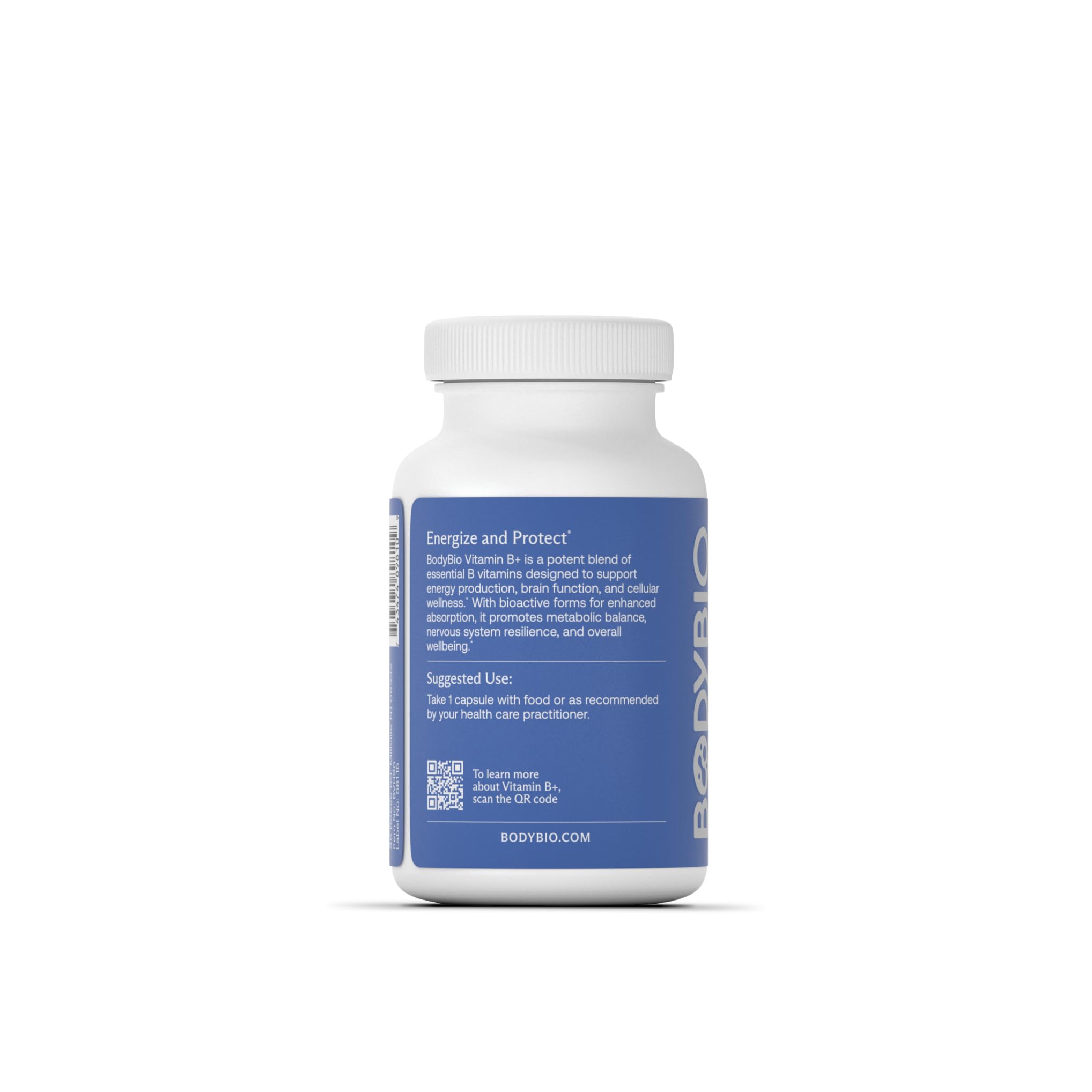 BodyBio Vitamine B+ – capsules détaillées, composition complète des vitamines B