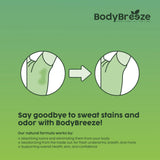 BodyBreeze: étiquette et emballage reflétant une formule vegan.
