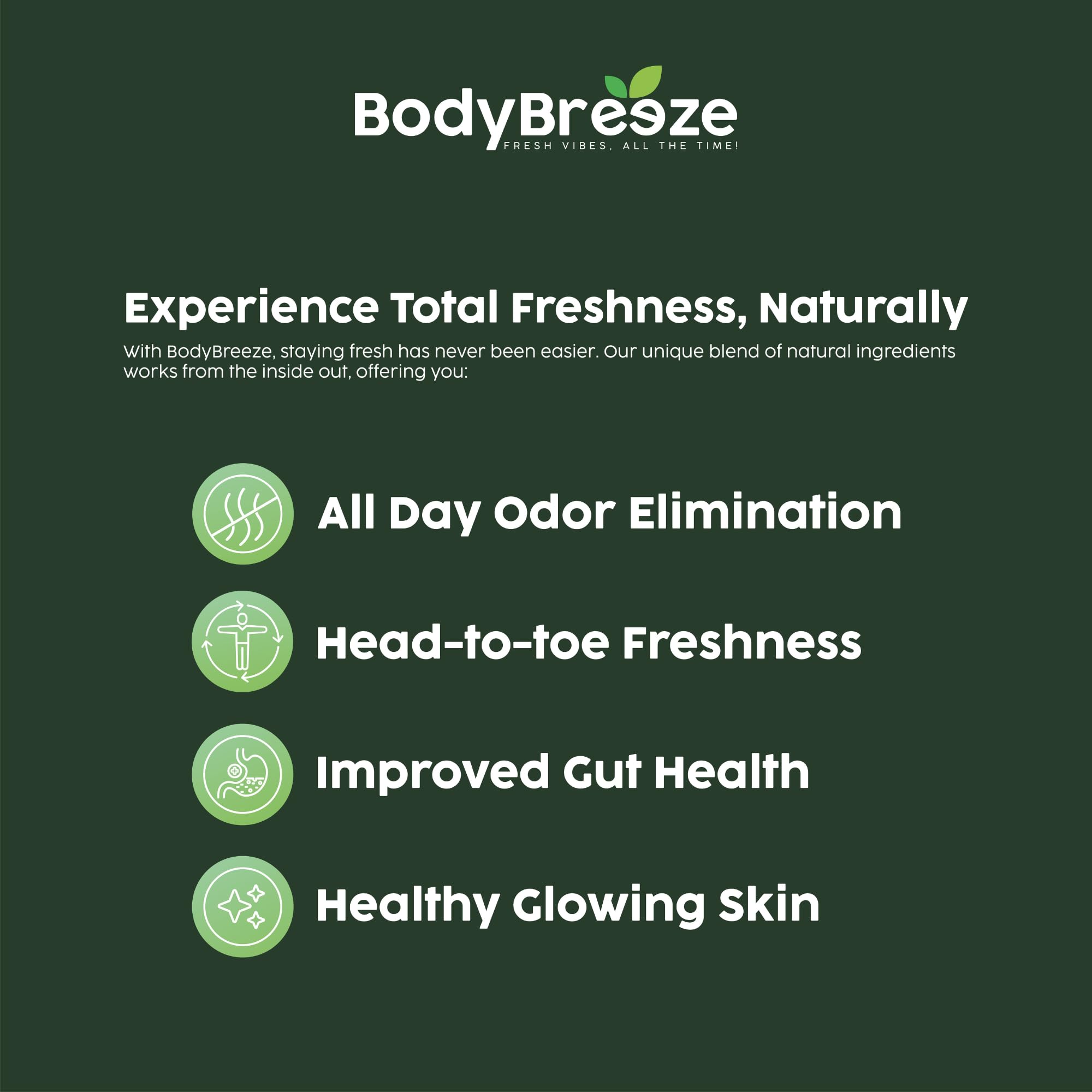 BodyBreeze: visuel montrant une peau lumineuse et saine.