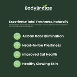 BodyBreeze: visuel montrant une peau lumineuse et saine.