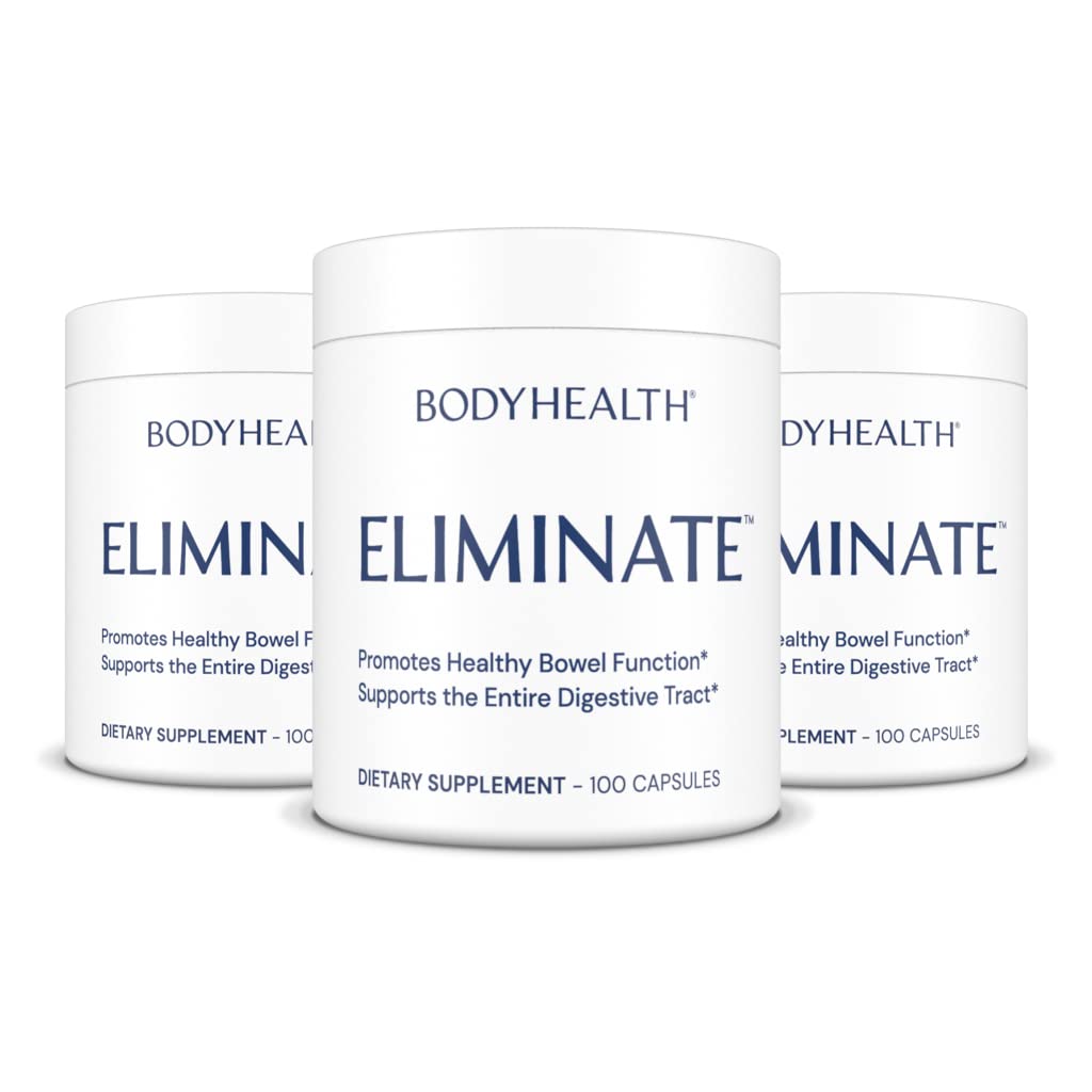 Bouteille BodyHealth Intestinal Cleanse sur table, présentation pratique