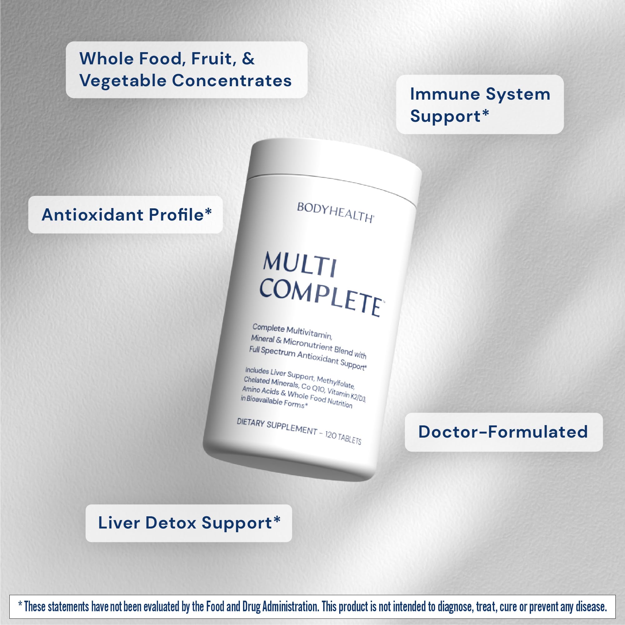 BodyHealth Multi Complete — antioxydants pour soutenir l’organisme contre le stress oxydatif.