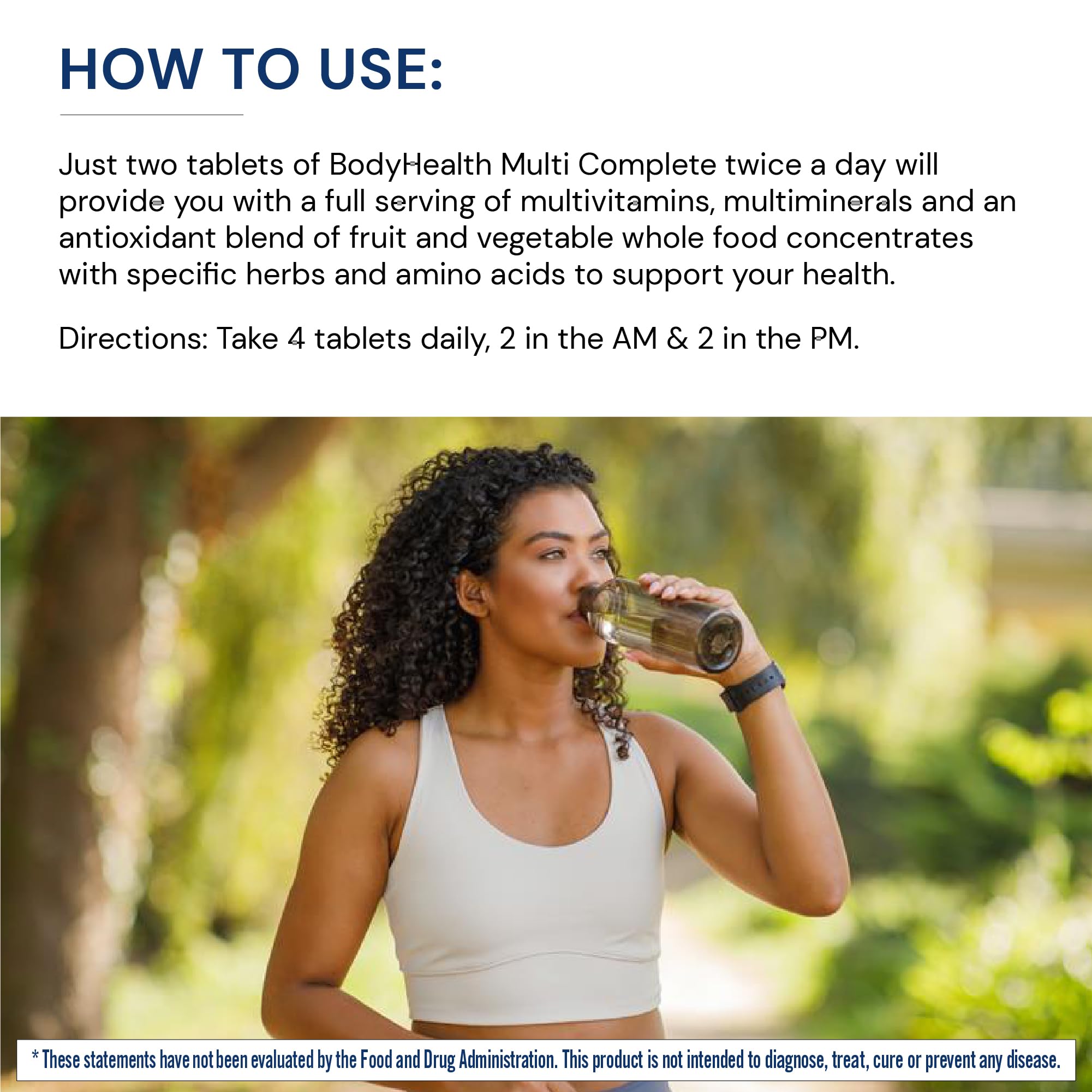 BodyHealth Multi Complete — utilisation quotidienne pratique dans un mode de vie actif.