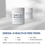 BodyHealth Omega3: formule enrichie curcuma, boswellia et gingembre pour le bien-être.