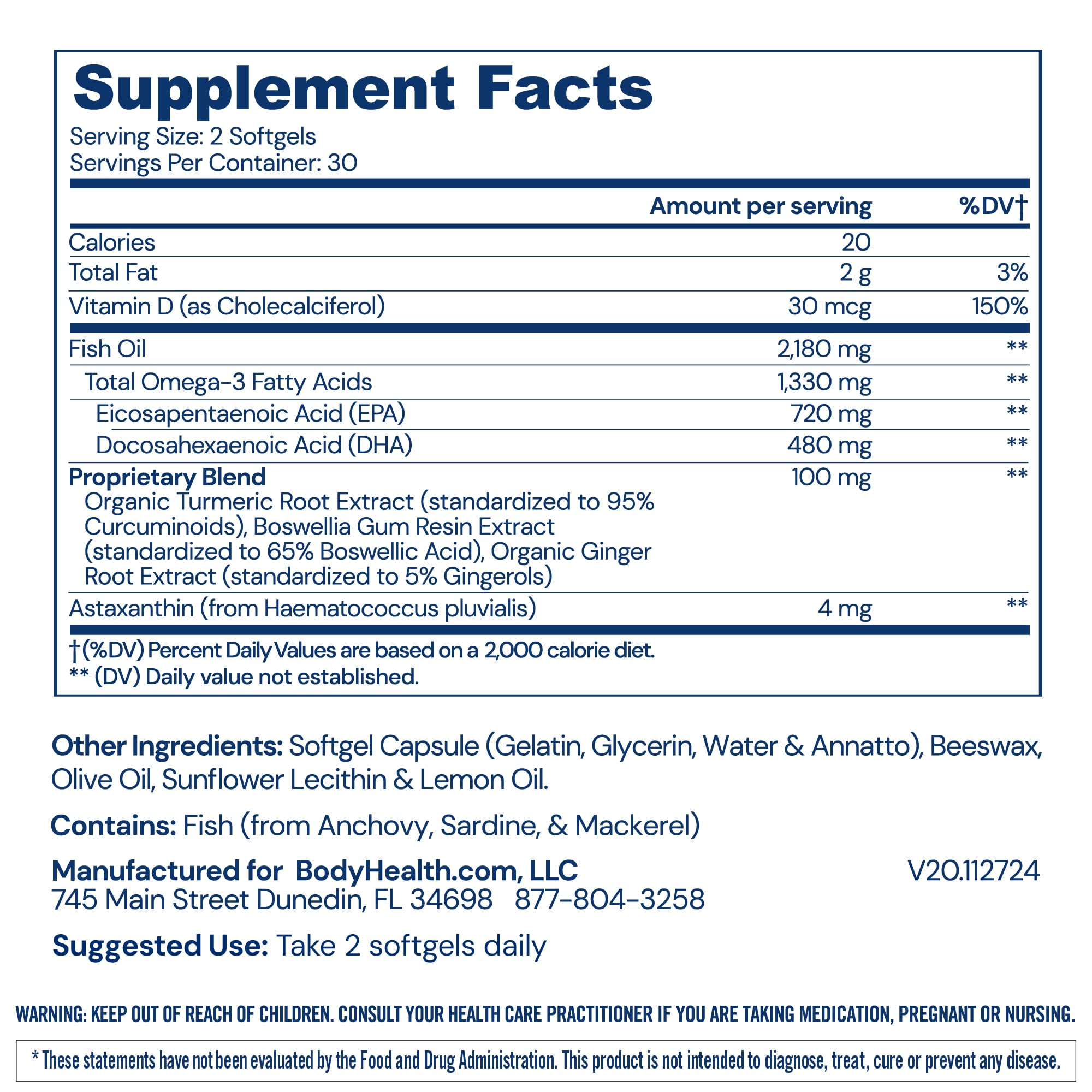 BodyHealth Omega3: qualité et pureté optimales pour une pratique santé fiable.