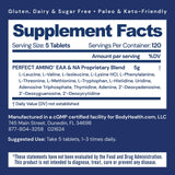 BodyHealth PerfectAmino avec BCAA et acides aminés essentiels pour les ingrédients