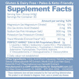 Cuillère-dose BodyHealth PerfectAmino électrolytes, dosage rapide pour hydratation efficace.