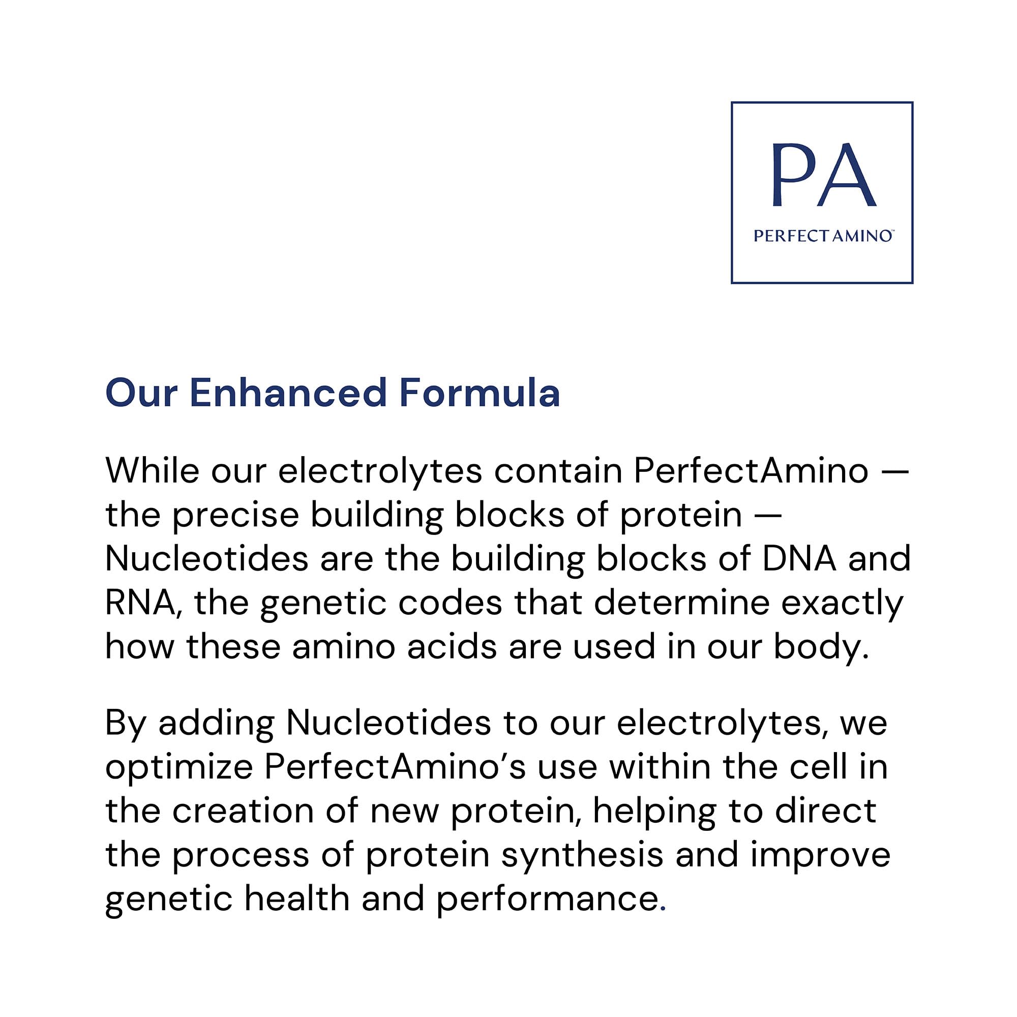 BodyHealth PerfectAmino électrolytes soutiennent l'énergie pendant l'entraînement.