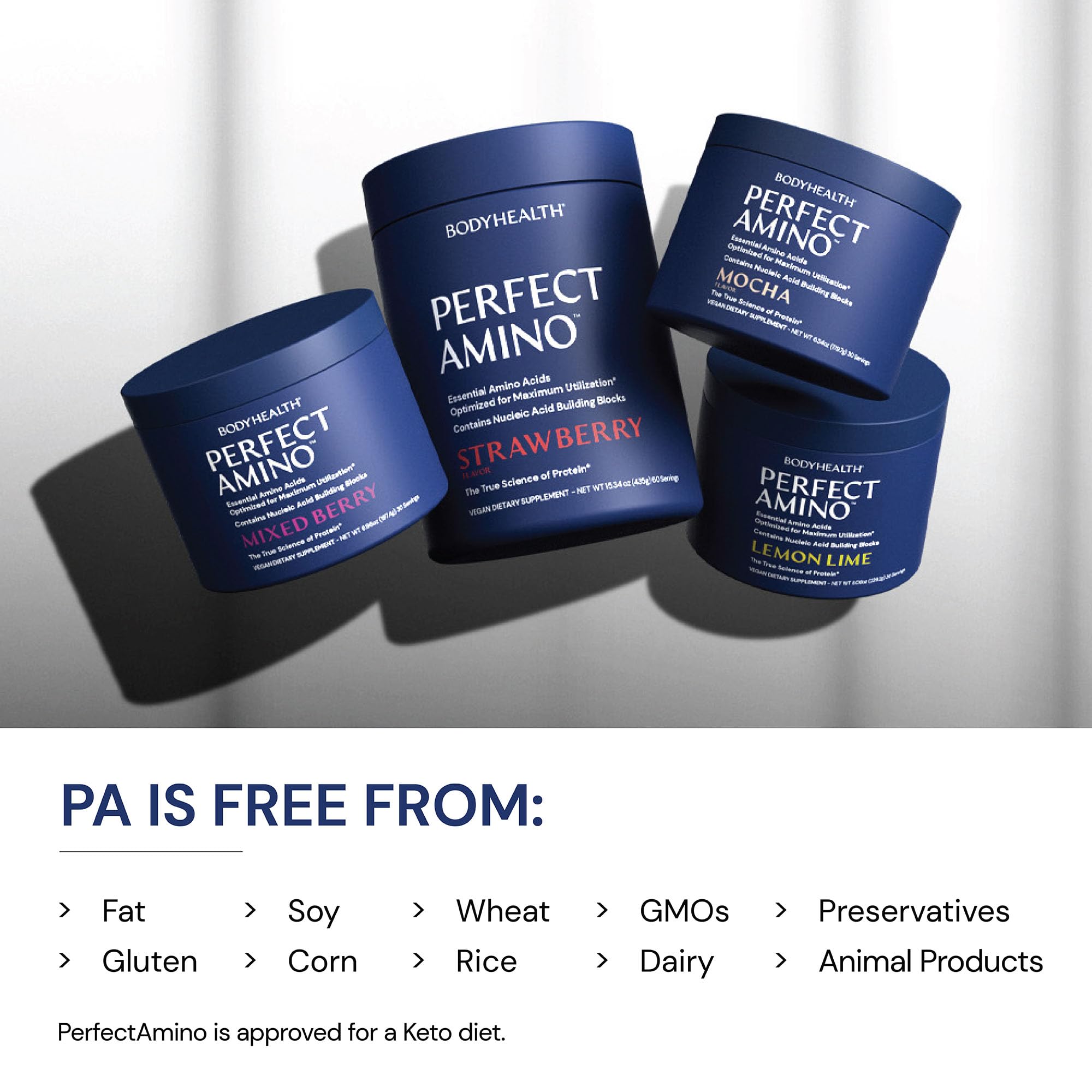 BodyHealth PerfectAmino Poudre arôme moka offre une boisson agréable lors des séances.