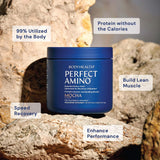 BodyHealth PerfectAmino Poudre doseur pratique facilite l’apport en acides aminés.