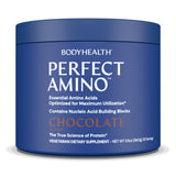 BodyHealth PerfectAmino en poudre pré-entraînement chocolat, énergie potentielle pour démarrer votre séance.