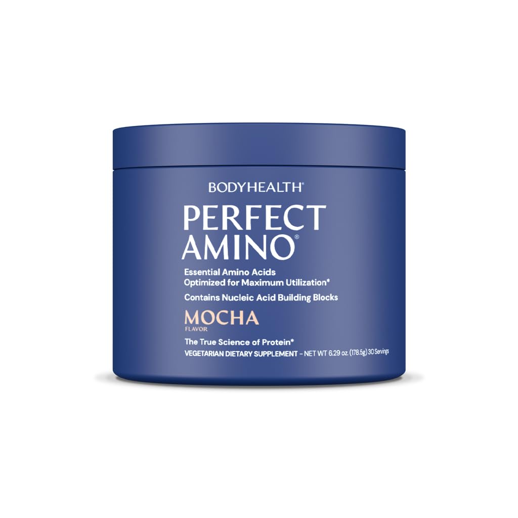 BodyHealth PerfectAmino poudre pré-entraînement, énergie ciblée et soutien à l efficacité des séances.