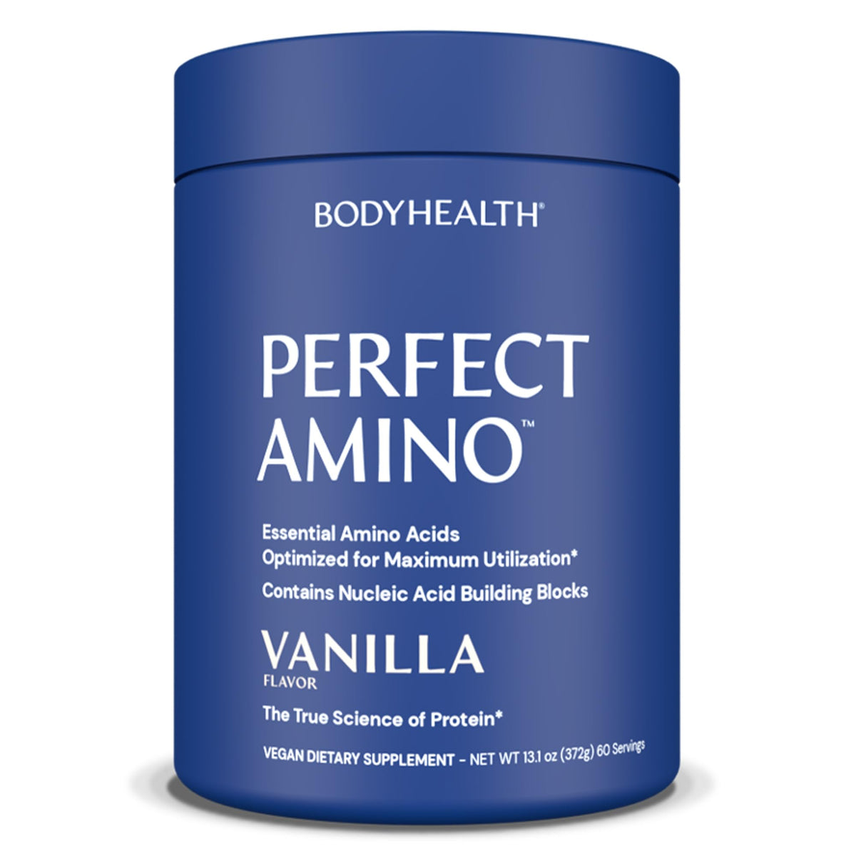 BodyHealth PerfectAmino vanille bouteille pré post entraînement offre énergie durable.