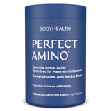 BodyHealth PerfectAmino Tablets – bouteille, soutien musculaire et énergie en entraînement.