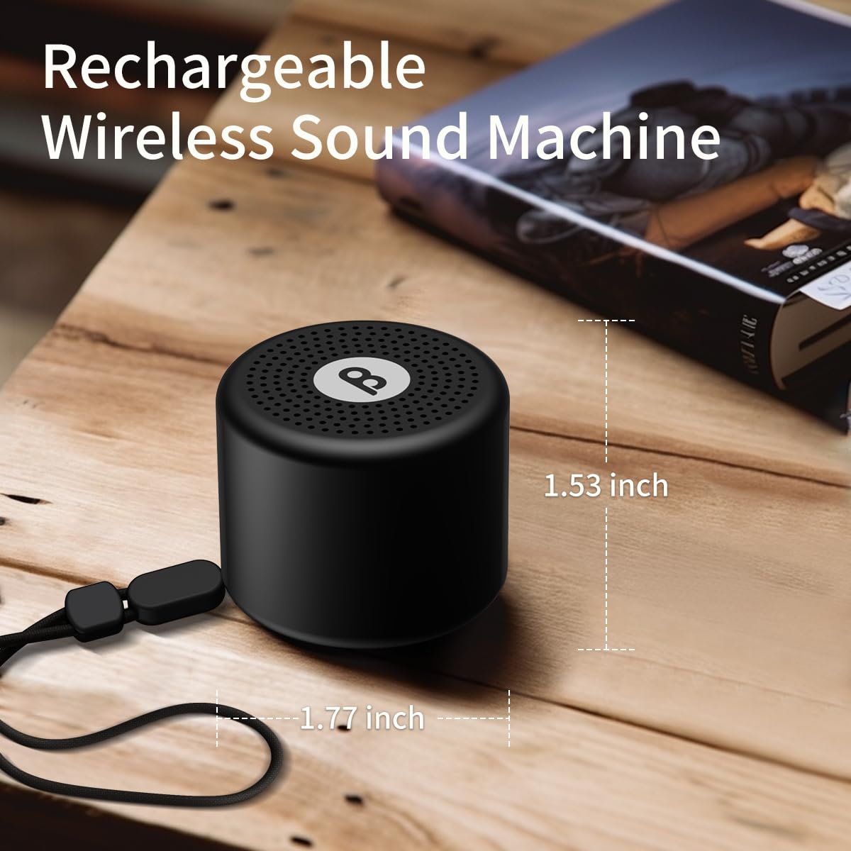 BodyHush Mini – autonomie de 22 heures pour nuits complètes et siestes.