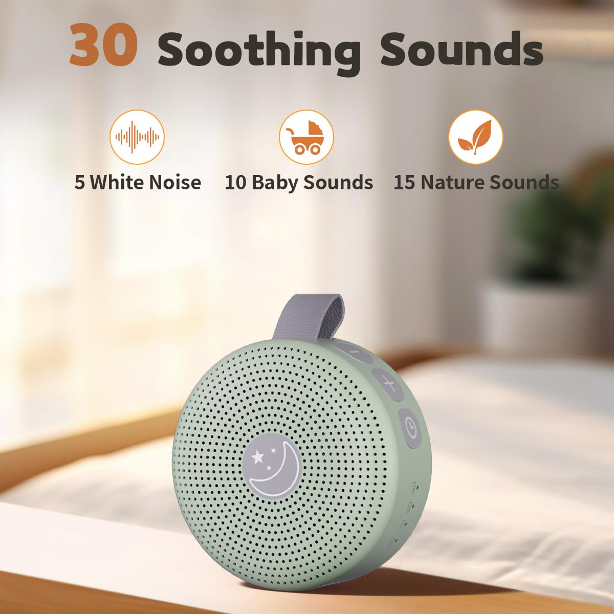 BodyHush mini-enceinte-bruit-blanc compacte, pratique en voyage pour le repos.