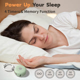 BodyHush mini-minuterie et mémoire, usage nuit et sieste sans réinitialisation.