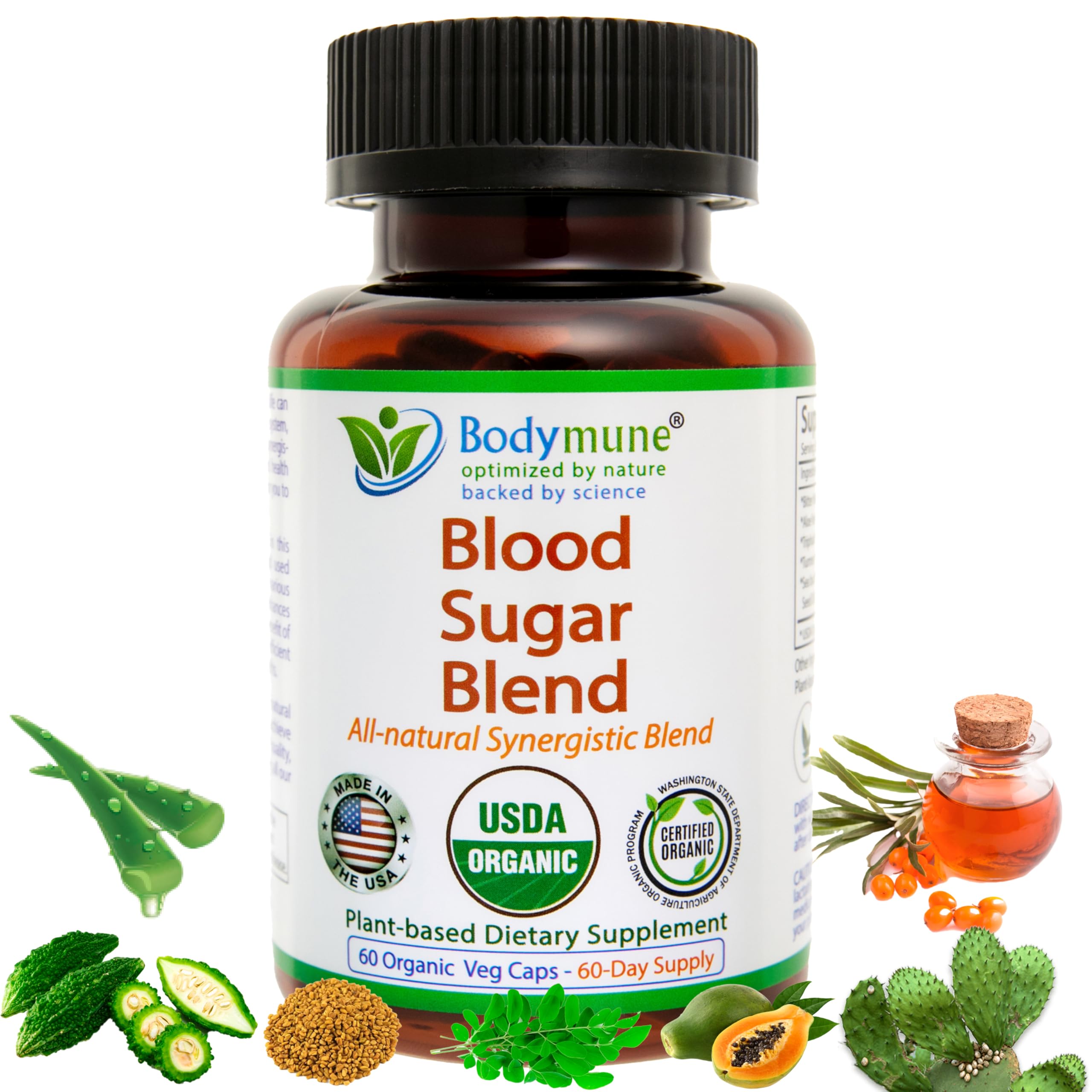 Bodymune bouteille de gélules, pratique pour soutenir un métabolisme sain.