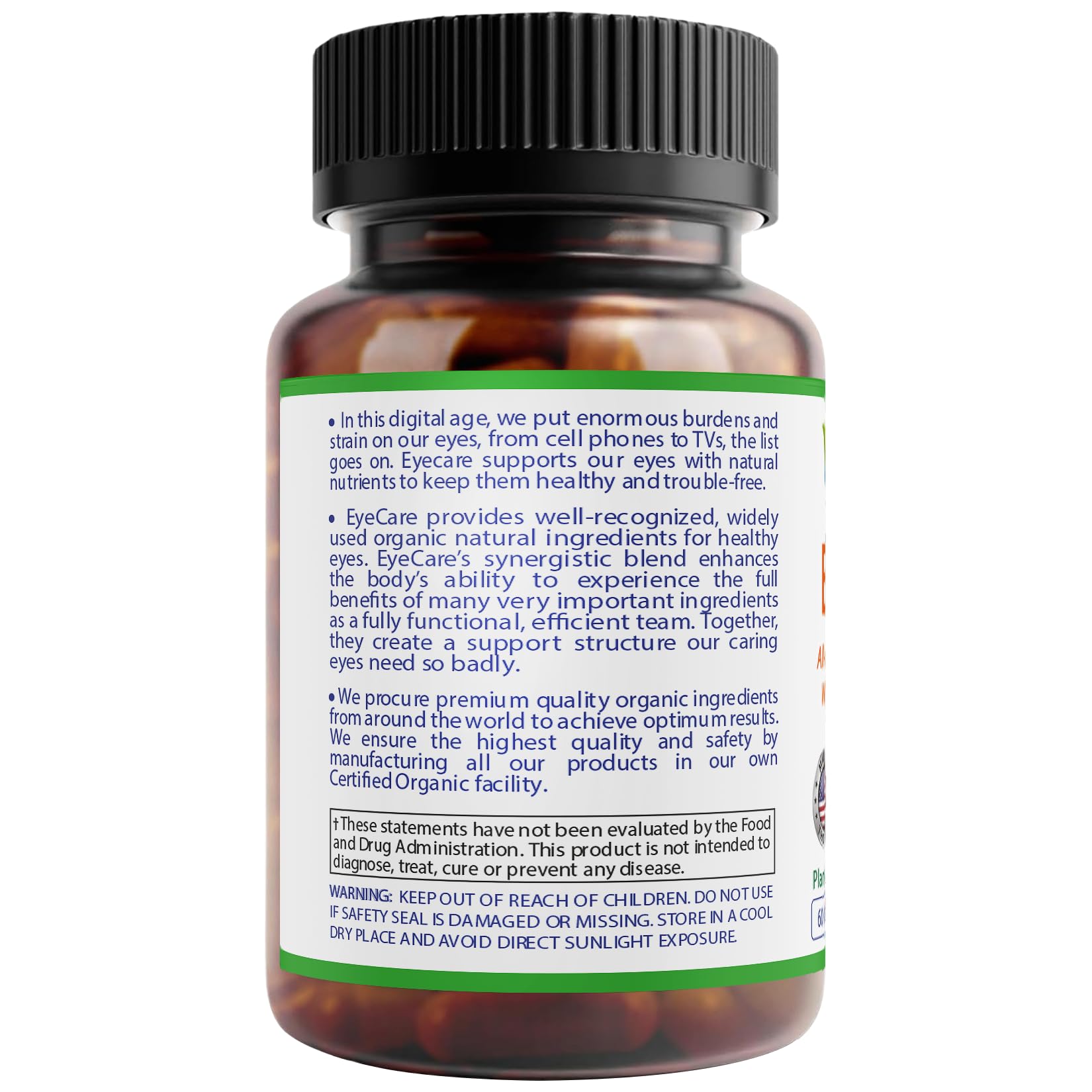 Bodymune EyeCare – extraits de calendula et pigments naturels pour la santé oculaire.