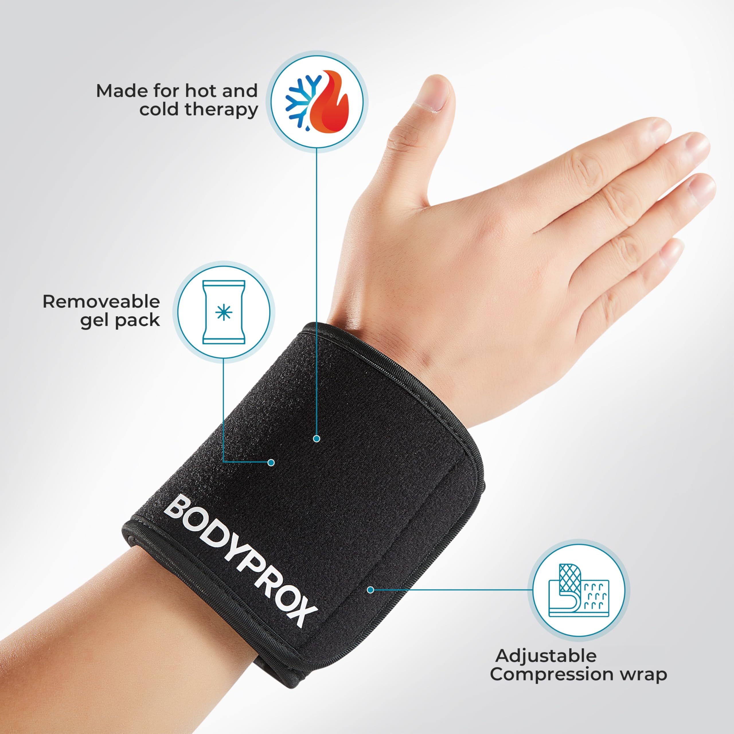 Bodyprox pack gel flexible reste souple même au congélateur et s'adapte.