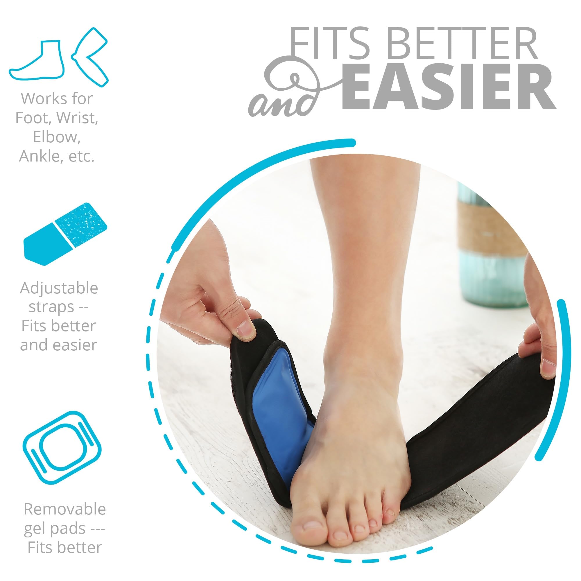 Bodyprox utilisation main-poignet montre une adaptation précise et apaisement local.