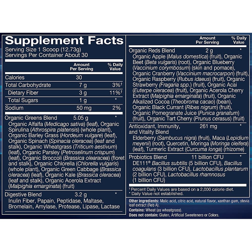 BodyTech Greens + Reds, doseur prêt à doser après l'entraînement.
