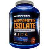 BODYTECH Isolat de protéines de lactosérum en poudre chocolat riche pour récupération rapide.