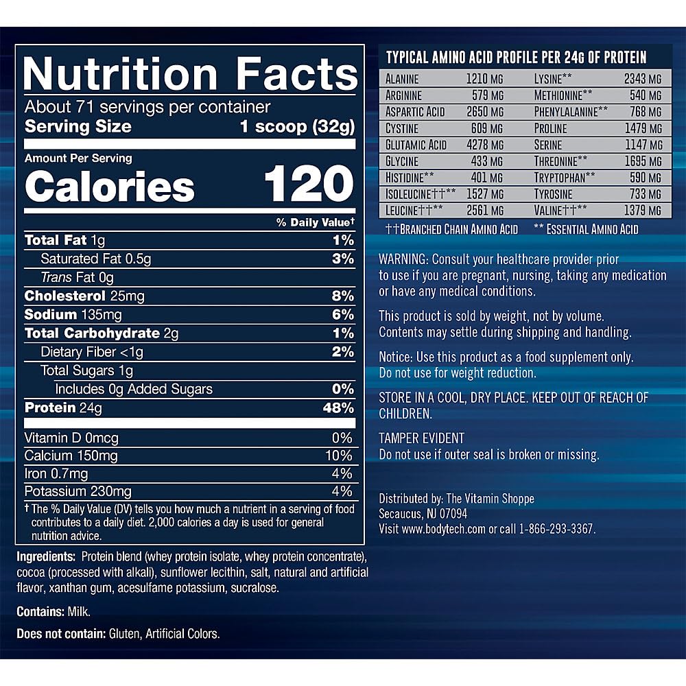 BODYTECH Whey Tech Pro 24 – mélange chocolat riche prêt à être dégusté